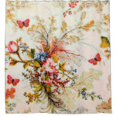 Rideaux De Douche Fleurs et papillons (Devant)