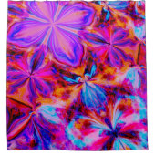 Rideaux De Douche Fleurs et papillons en Abstrait (Devant)
