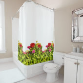 Rideaux De Douche Fleurs Fièrement Debout (En situation)