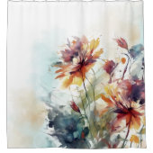 Rideaux De Douche Fleurs florales Design 310 (Devant)