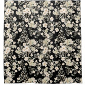Rideaux De Douche Fleurs florales Fleurs sauvages Feuilles Arrière - (Devant)