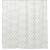 Rideaux De Douche Fleurs Florales Rétro Simples (Devant)