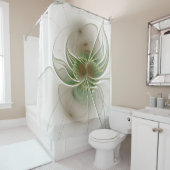 Rideaux De Douche Fleurs imaginaires fractales douces et tendres (En situation)