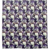 Rideaux De Douche Fleurs Iris Violet Motif de la nature (Devant)