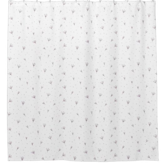 Rideaux De Douche Fleurs Lilac (Devant)