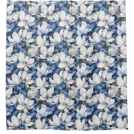 Rideaux De Douche Fleurs Magnolia (Devant)