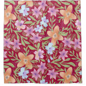 Rideaux De Douche Fleurs multicolores (Devant)