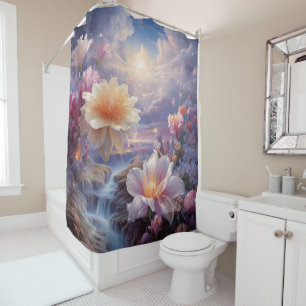 Rideaux De Douche Fleurs mystiques du royaume surnaturel