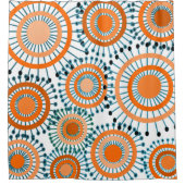 Rideaux De Douche Fleurs orange (Devant)