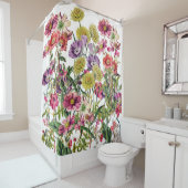 Rideaux De Douche Fleurs sauvages (En situation)