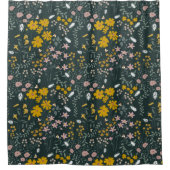 Rideaux De Douche Fleurs sauvages bohémiens de la moutarde (Devant)