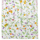 Rideaux De Douche Fleurs sauvages de printemps et d'été (Devant)