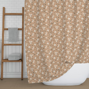 Rideaux De Douche Fleurs sauvages délicates Cottagecore Floral Ditsy