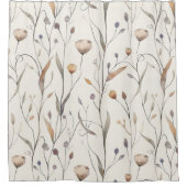 Rideaux De Douche Fleurs sauvages délicats (Devant)