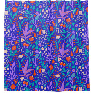 Rideaux De Douche Fleurs sauvages dynamiques