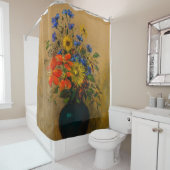 Rideaux De Douche Fleurs sauvages vintages (En situation)