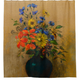 Rideaux De Douche Fleurs sauvages vintages