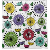 Rideaux De Douche Fleurs Scandi (Devant)