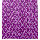 Rideaux De Douche Fleurs violettes Art Déco (Devant)