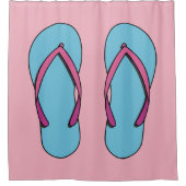 Rideaux De Douche Flip Flops de plage (Devant)