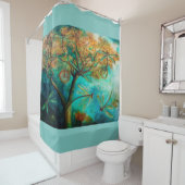 Rideaux De Douche Flirt de libellule (En situation)