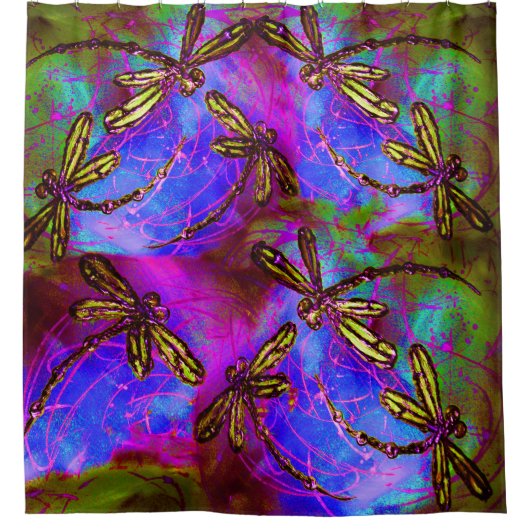 Rideaux De Douche Flit de dragonfly HIppy (Devant)