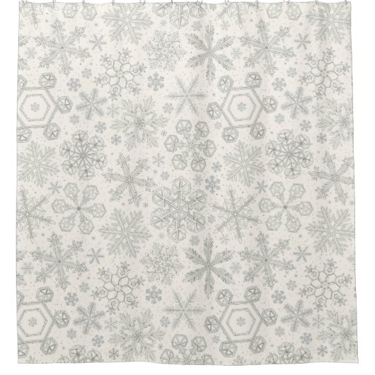 Rideaux De Douche Flocon de neige (Devant)