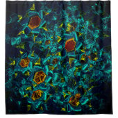 Rideaux De Douche Flor virtuel em azul gradiente, estilhaçada (Devant)