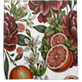 Rideaux De Douche Floraison Citrus Rustique d'été (Devant)