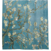 Rideaux De Douche Floraison d'amandier Floral Boho Bleu Classique Ar (Devant)