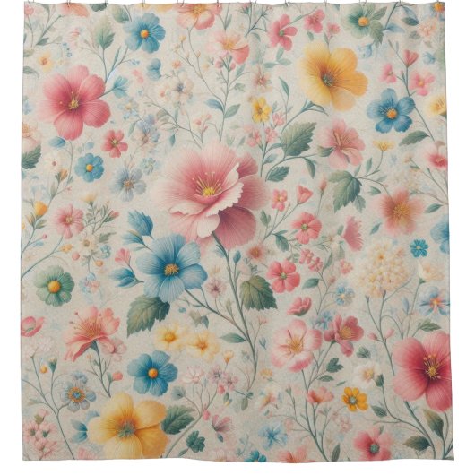 Rideaux De Douche Floral 1 (Devant)