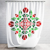 Rideaux De Douche Floral Abstrait moderne