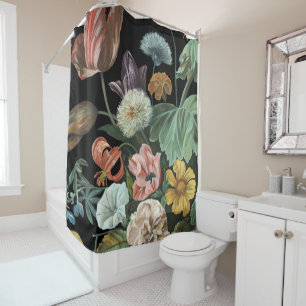 Rideaux De Douche Floral baroque - bouquet des fleurs
