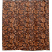 Rideaux De Douche Floral Boho Brown (Devant)
