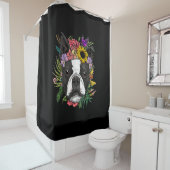 Rideaux De Douche Floral Boston Terrier Chien Spring Amoureux de les (En situation)