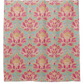 Rideaux De Douche Floral Botanical Medallion Pattern (Devant)
