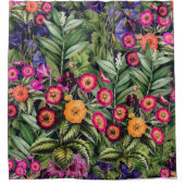 Rideaux De Douche Floral de prairie rose (Devant)