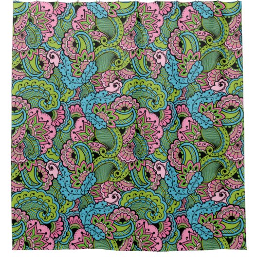 Rideaux De Douche Floral décoratif (Devant)