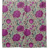 Rideaux De Douche Floral pourpre (Devant)