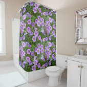 Rideaux De Douche Floral pourpre (En situation)