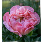 Rideaux De Douche Floral rose Peony Photographie (Devant)