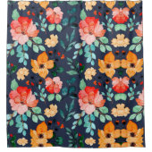 Rideaux De Douche Floral Surface Motif - Mode Printemps Décoratif (Devant)