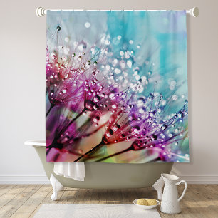 Rideaux De Douche Florales florales de jardin vibrantes au printemps