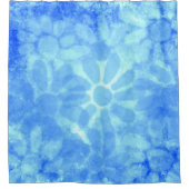 Rideaux De Douche Flore Bleu Varié Marguerites Fleurs (Devant)
