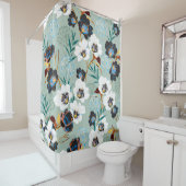 Rideaux De Douche Flore Botanique Vintage (En situation)