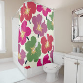 Rideaux De Douche Flore gras multicolore (En situation)
