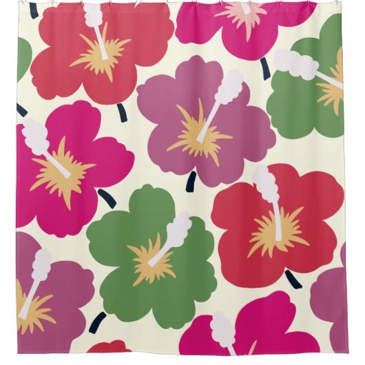 Rideaux De Douche Flore gras multicolore (Devant)