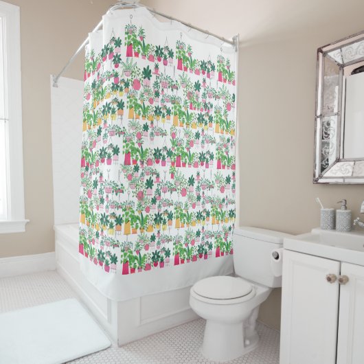 Rideaux De Douche Flore printanière (En situation)