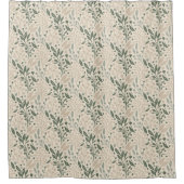 Rideaux De Douche Flore vert Sage (Devant)