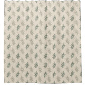 Rideaux De Douche Flore vert Sage (Devant)